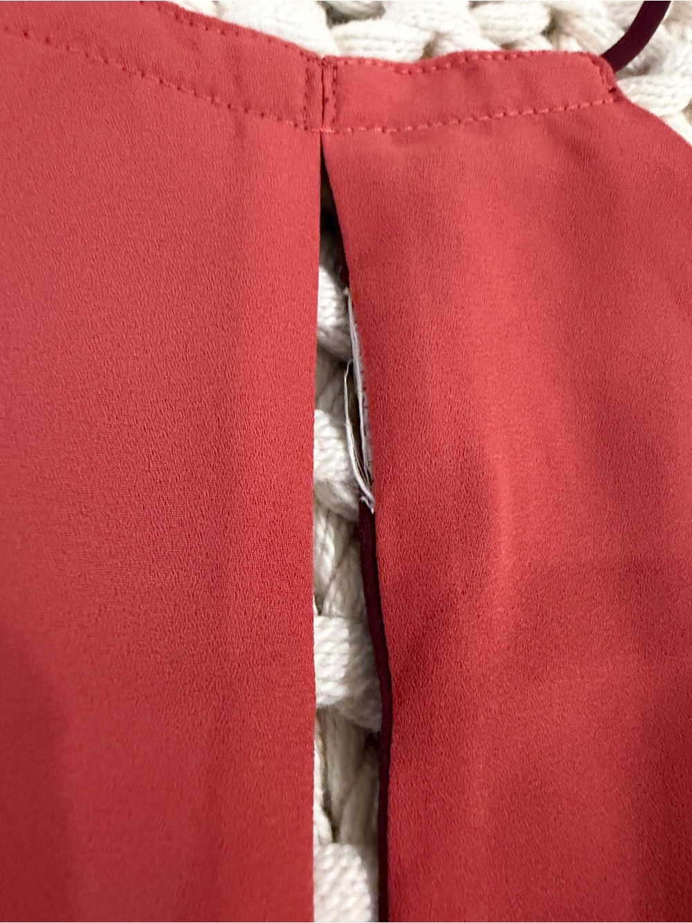 Express Spaghetti Strap Downtown Reversible Tank Top in Burgundy and Muted Coral - Picture 9 of 9